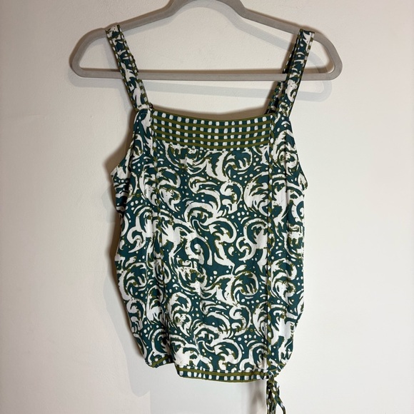 Anthropologie Tiny Jasmine Printed Tank Green Motif XS - Picture 5 of 12